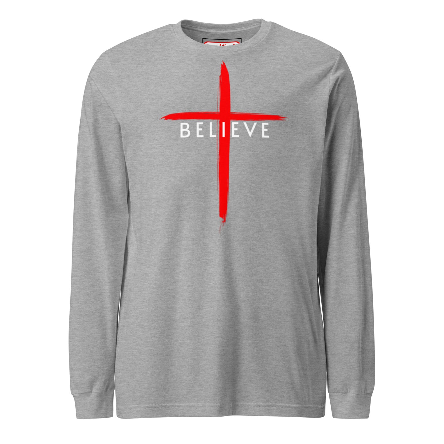 Believe White Letter Long Sleeve