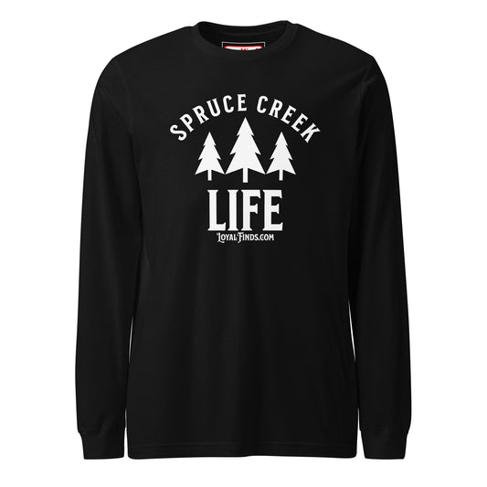 Spruce Creek Life Trees White Letter Long Sleeve