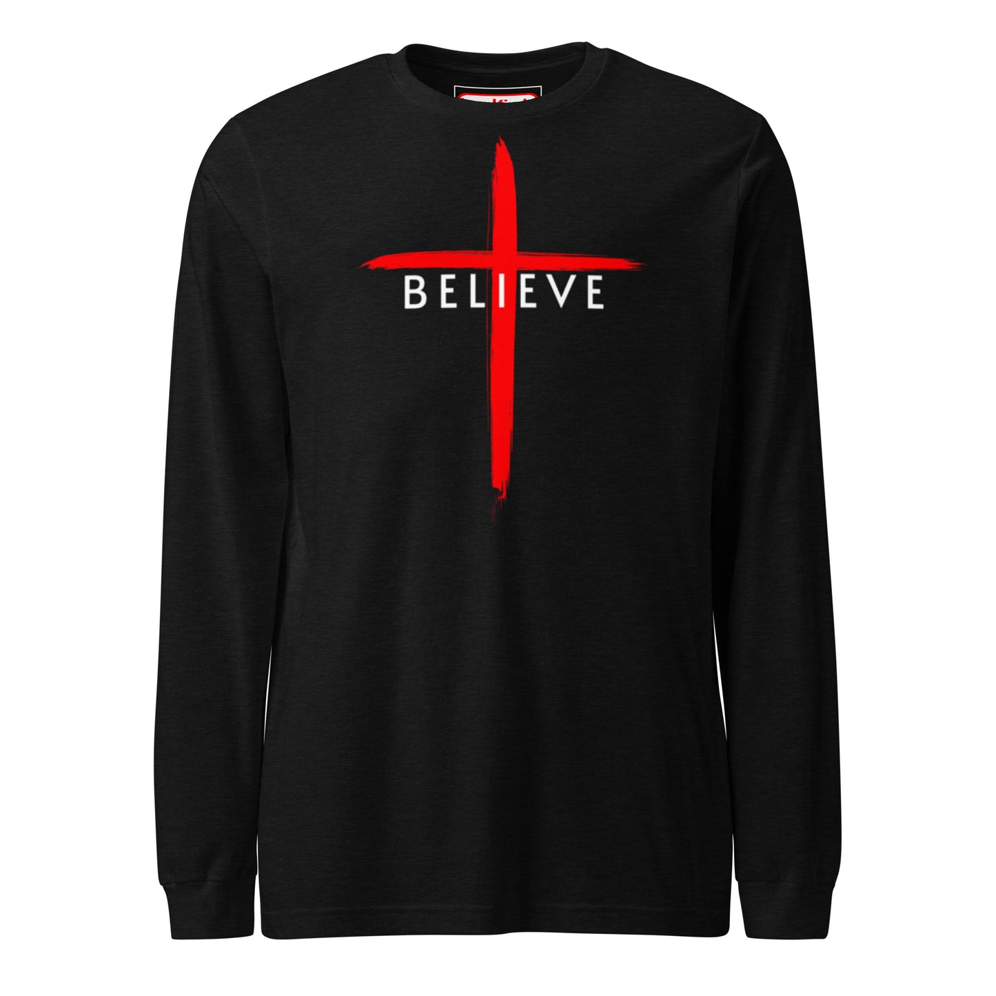 Believe White Letter Long Sleeve