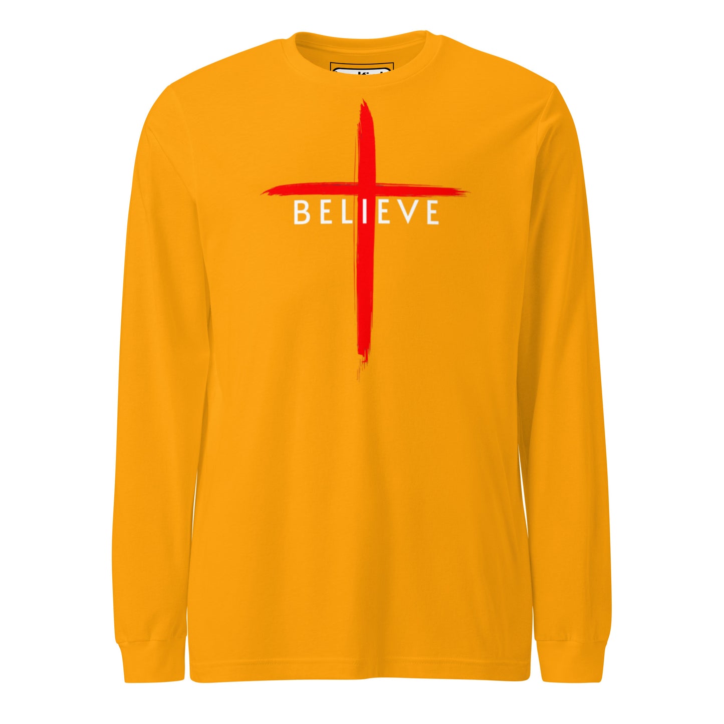 Believe White Letter Long Sleeve