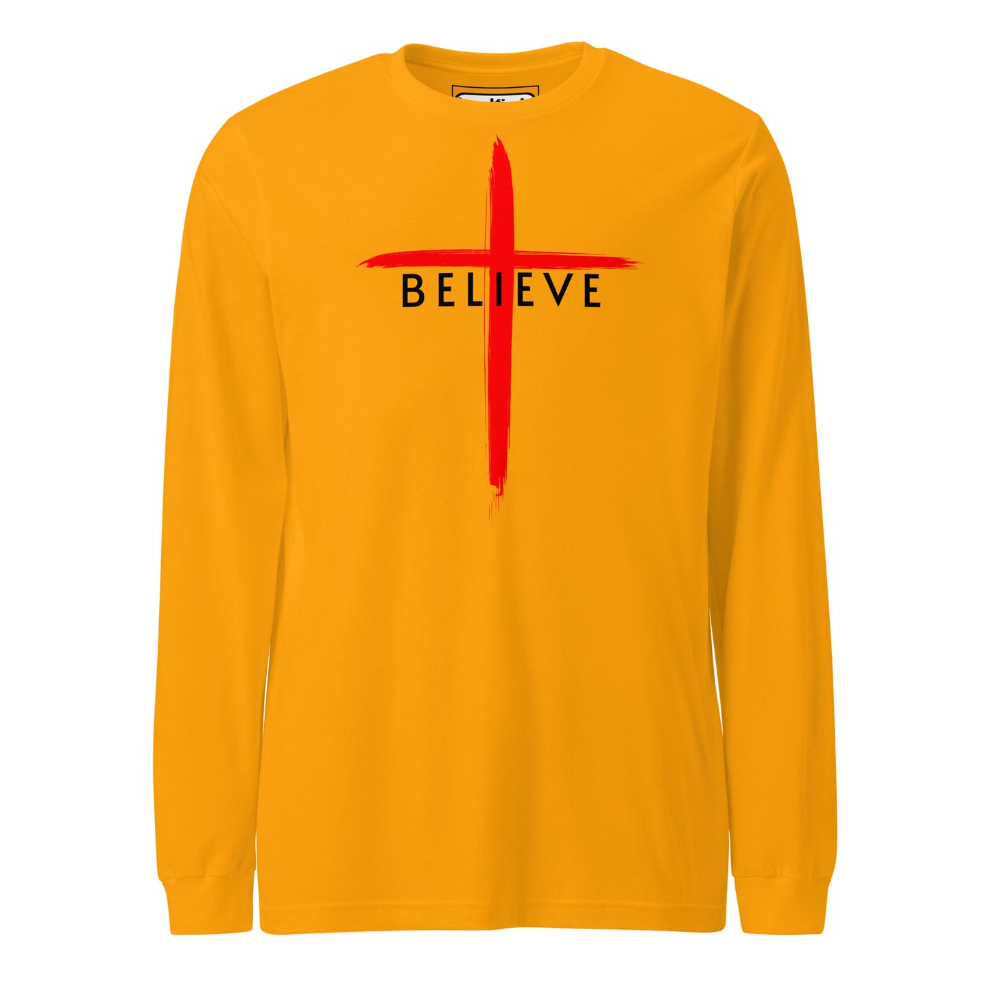 Believe Black Letter Long Sleeve