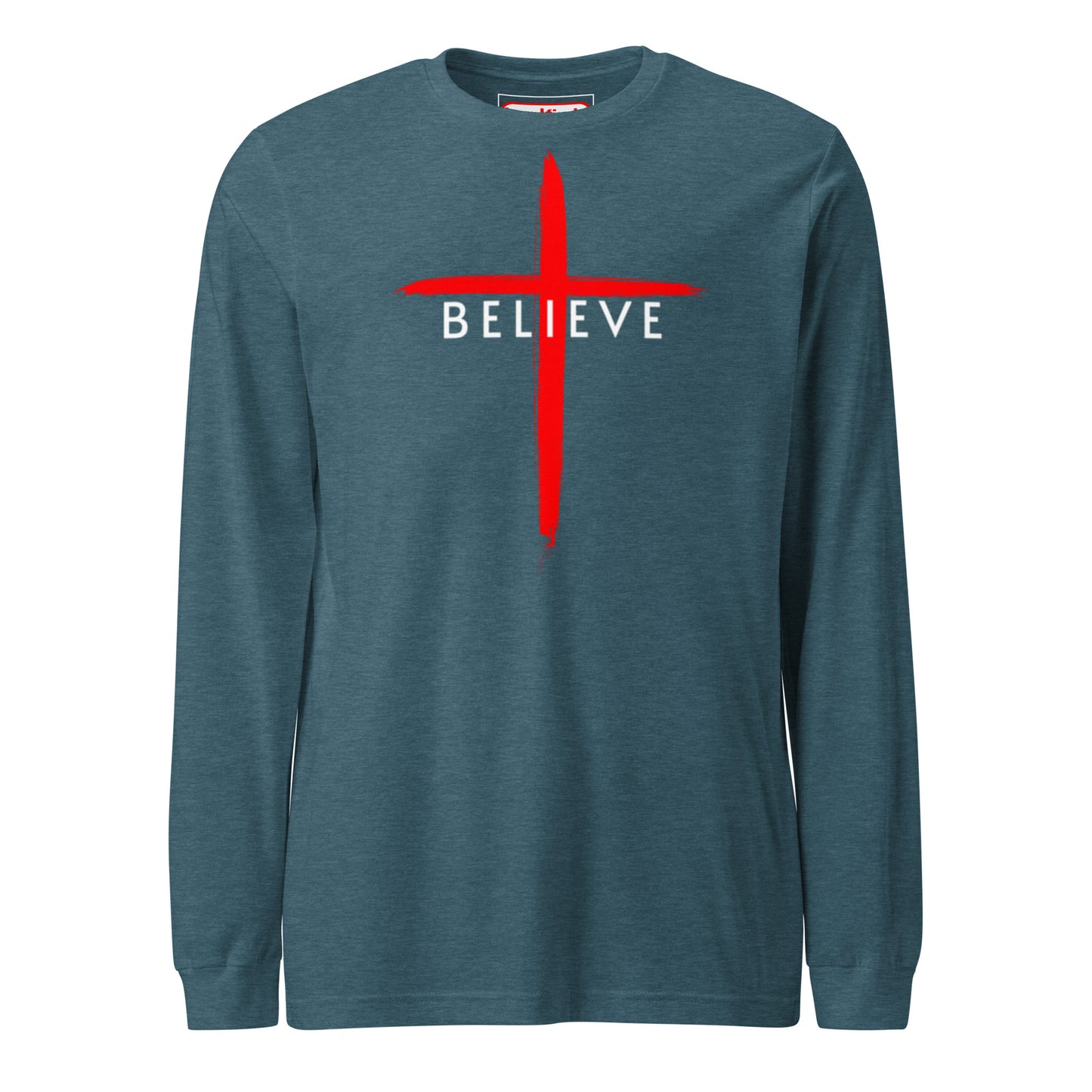 Believe White Letter Long Sleeve