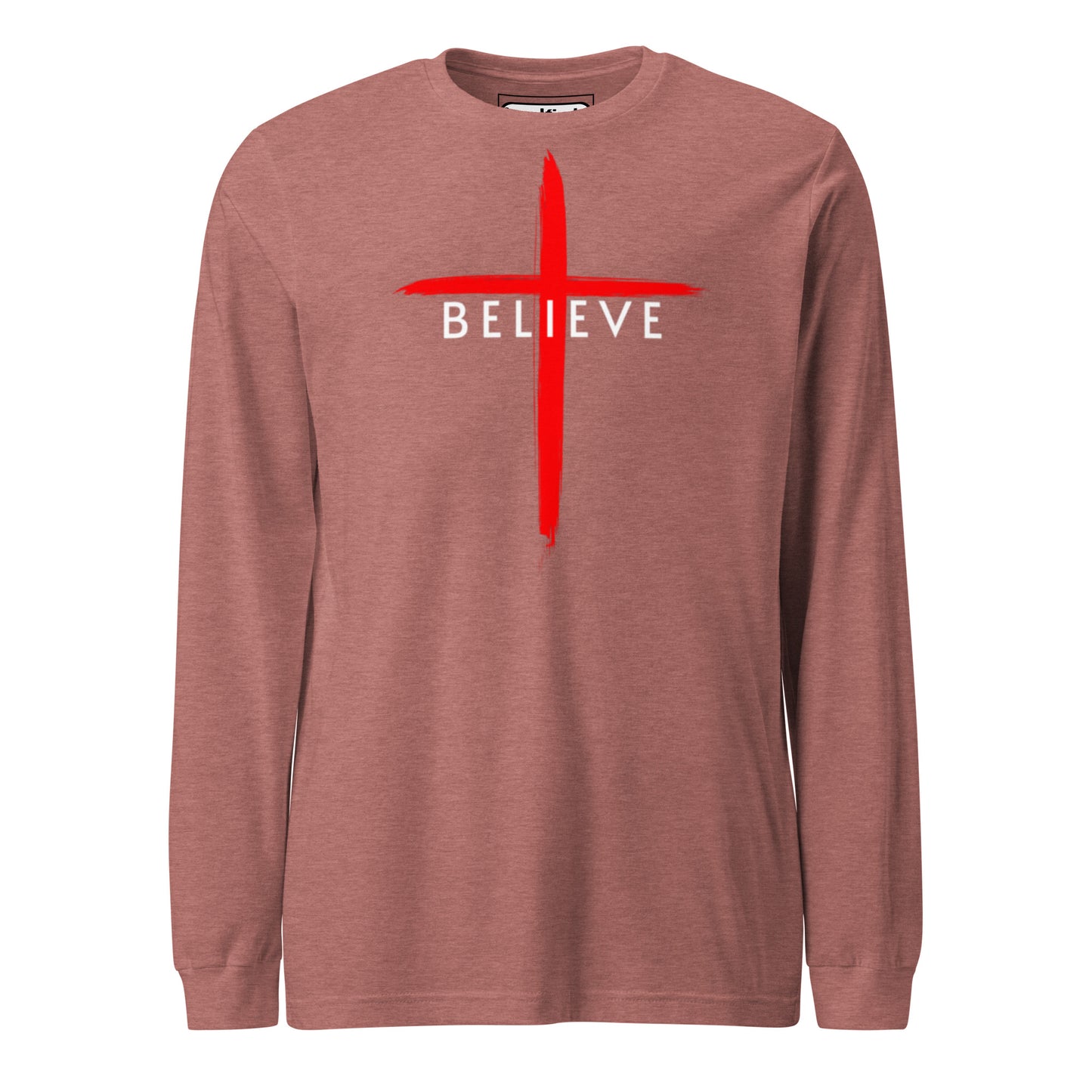 Believe White Letter Long Sleeve