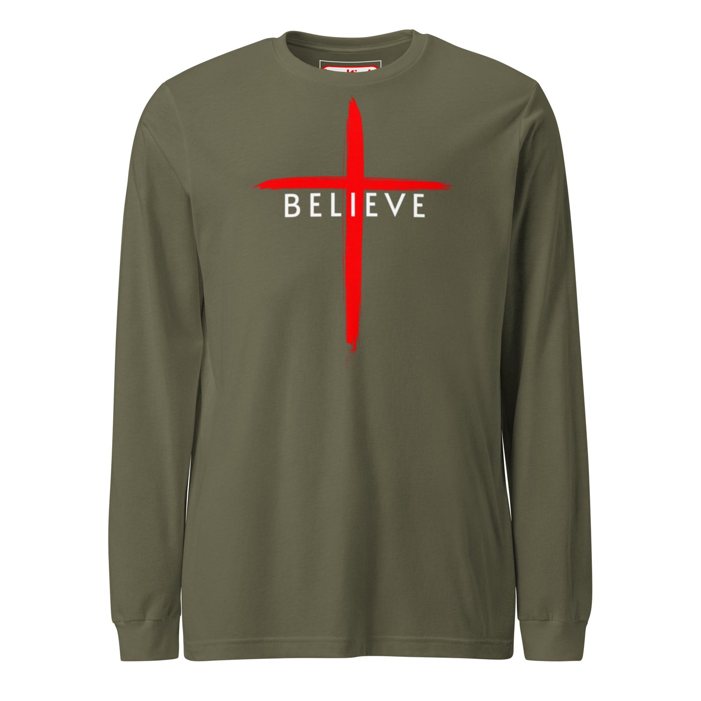 Believe White Letter Long Sleeve