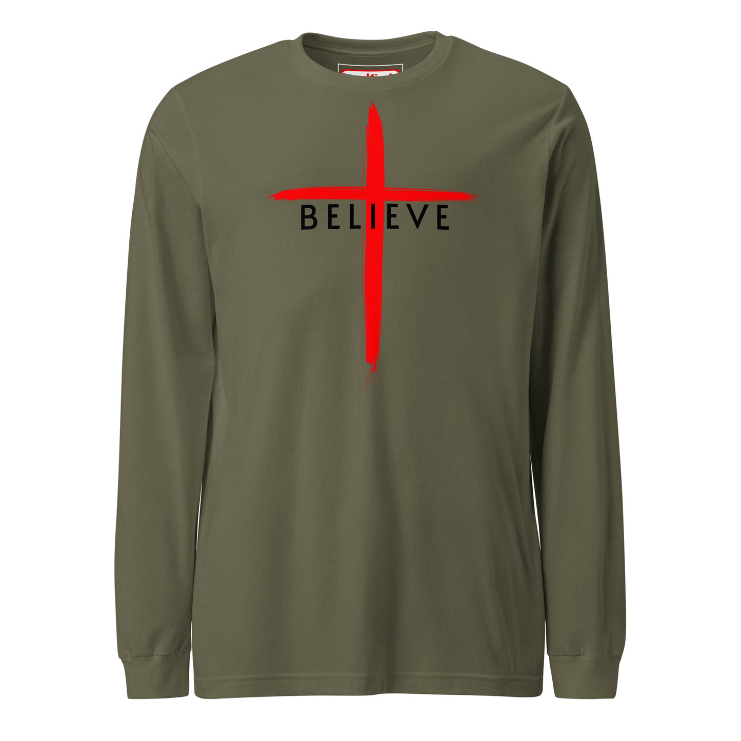 Believe Black Letter Long Sleeve