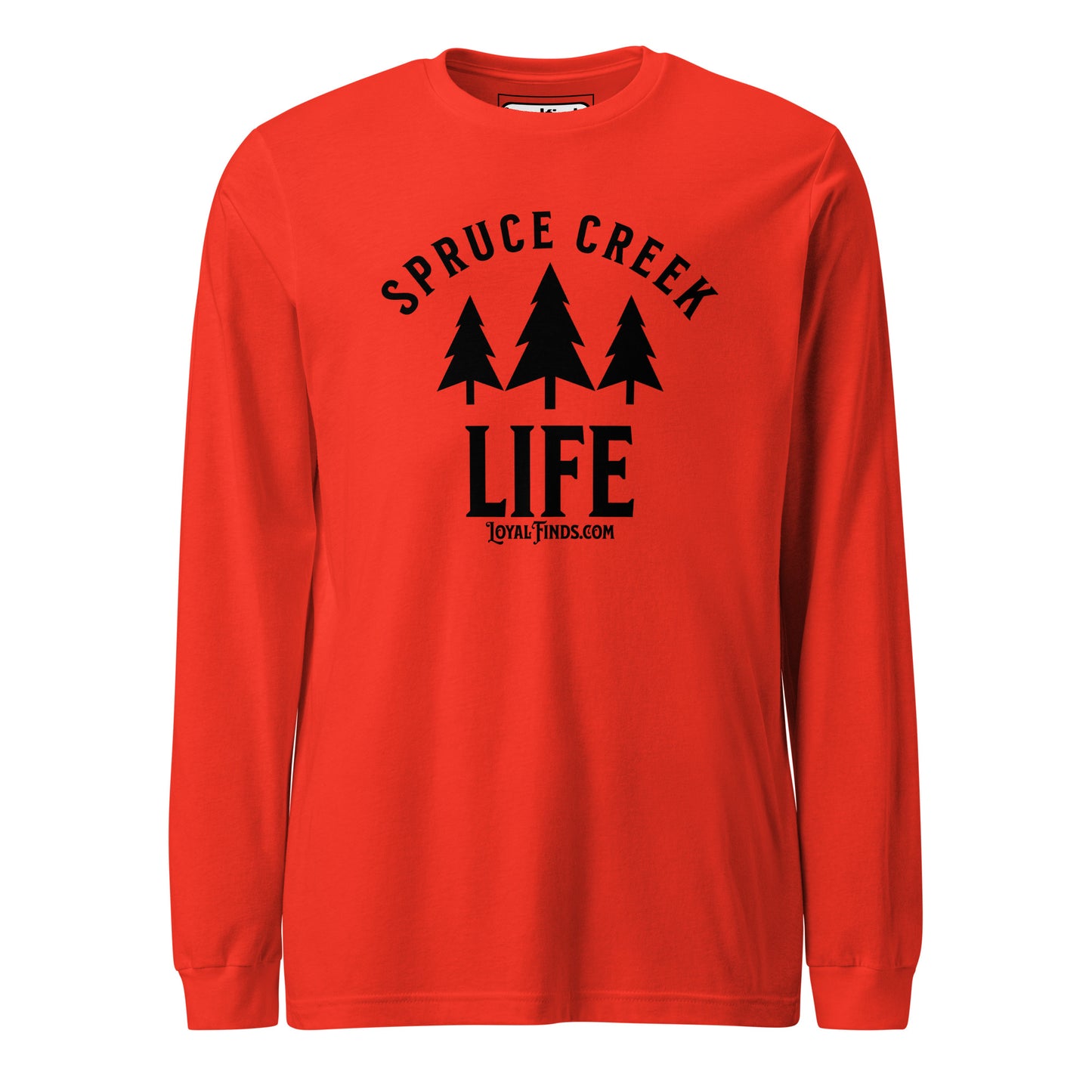 Spruce Creek Life Trees Black Letter Long Sleeve