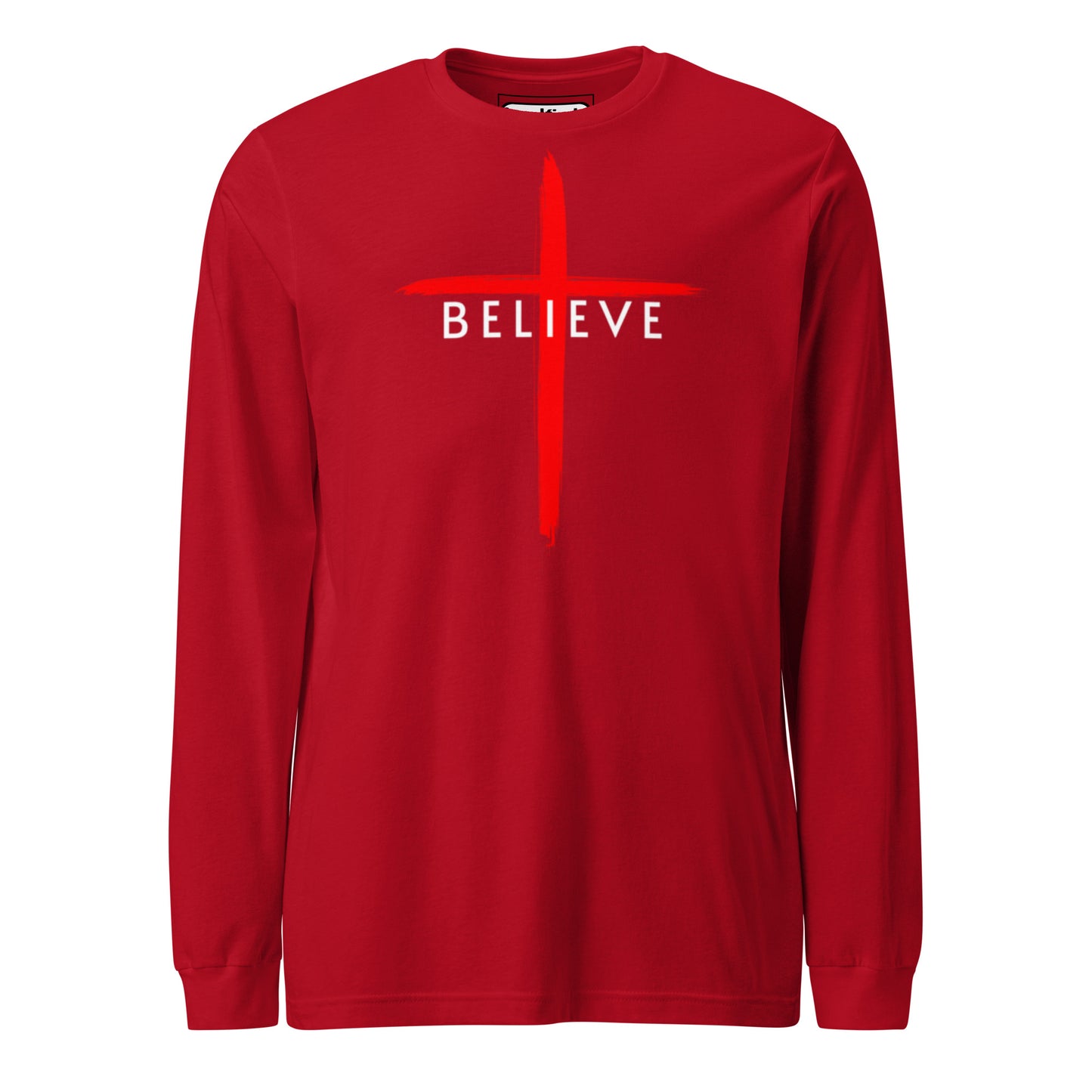 Believe White Letter Long Sleeve