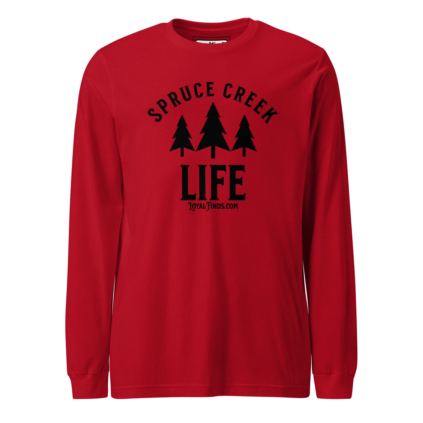 Spruce Creek Life Trees Black Letter Long Sleeve