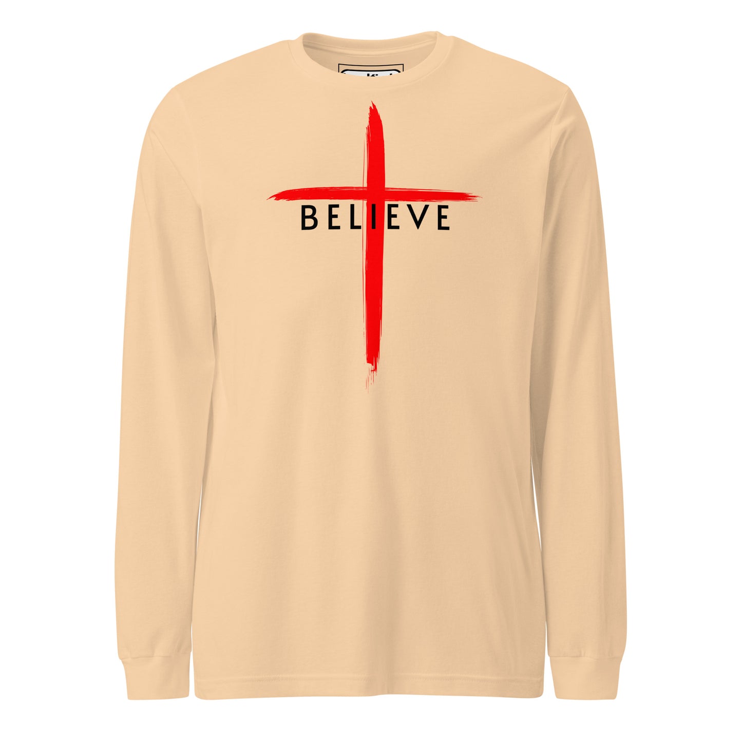 Believe Black Letter Long Sleeve