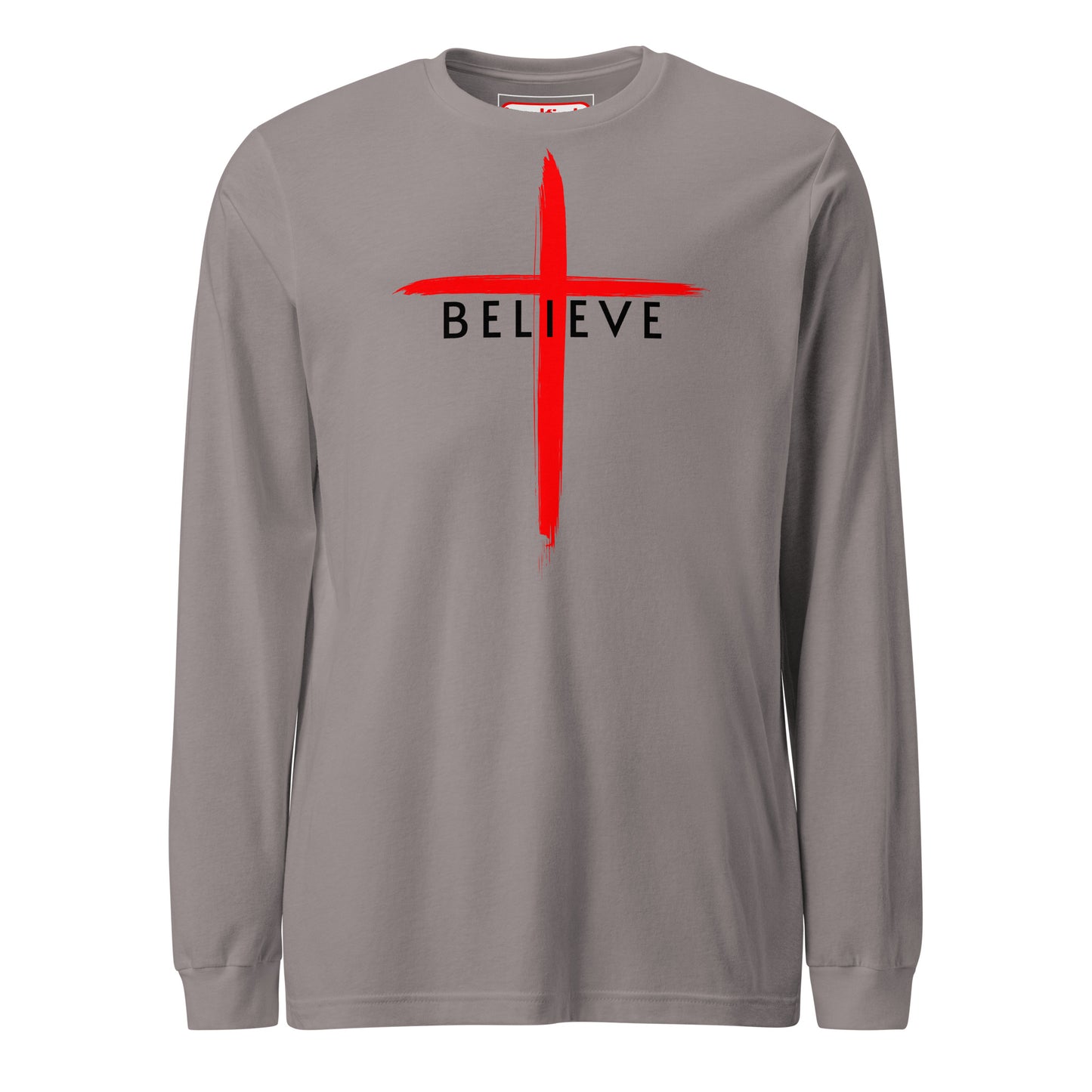 Believe Black Letter Long Sleeve