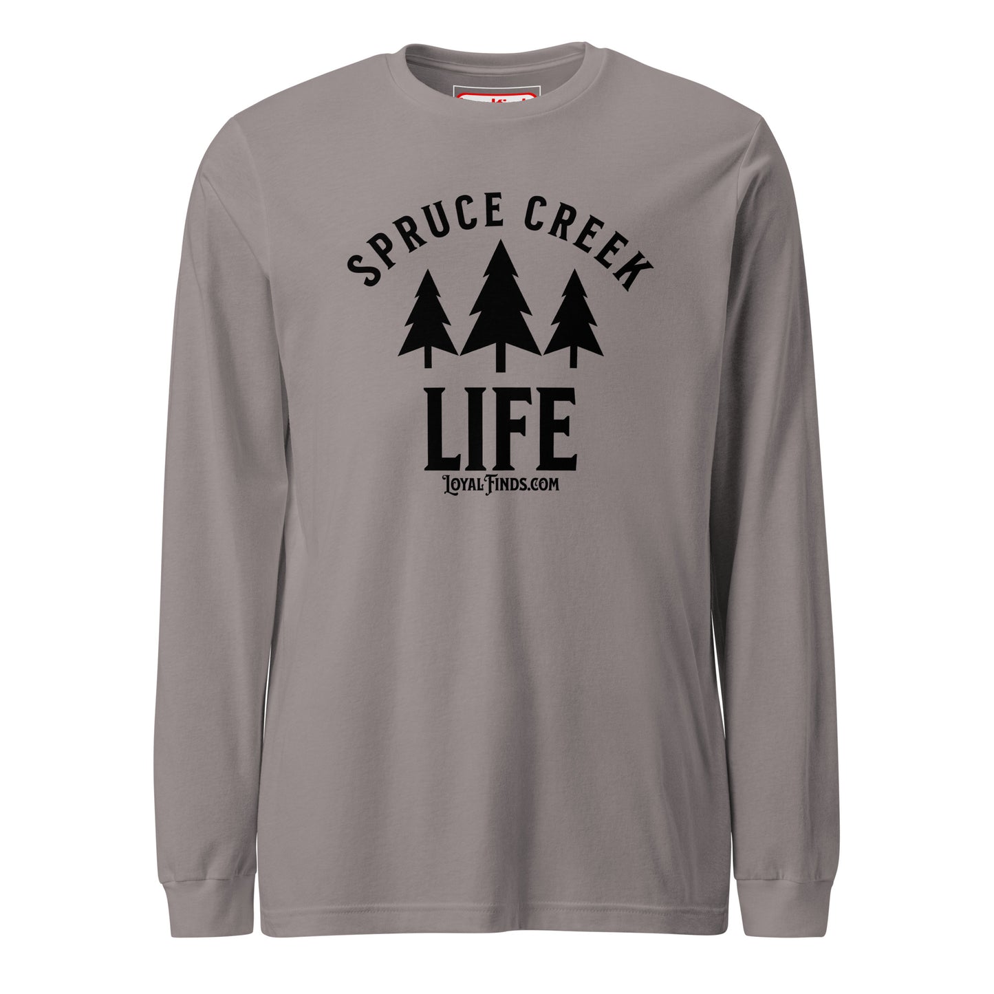 Spruce Creek Life Trees Black Letter Long Sleeve