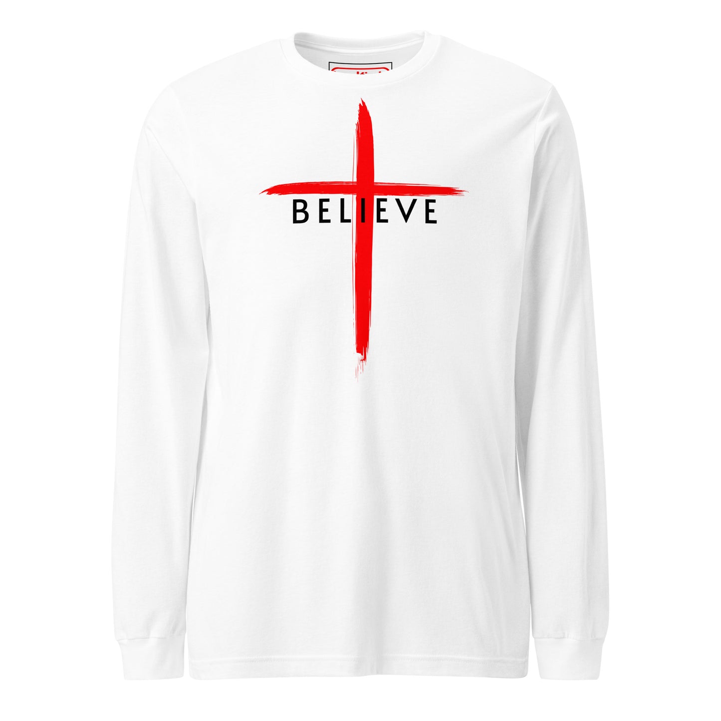 Believe Black Letter Long Sleeve