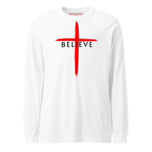 Believe Black Letter Long Sleeve