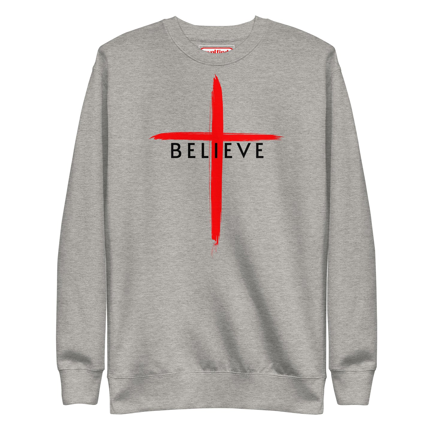 Believe Black Letter Sweatshirt