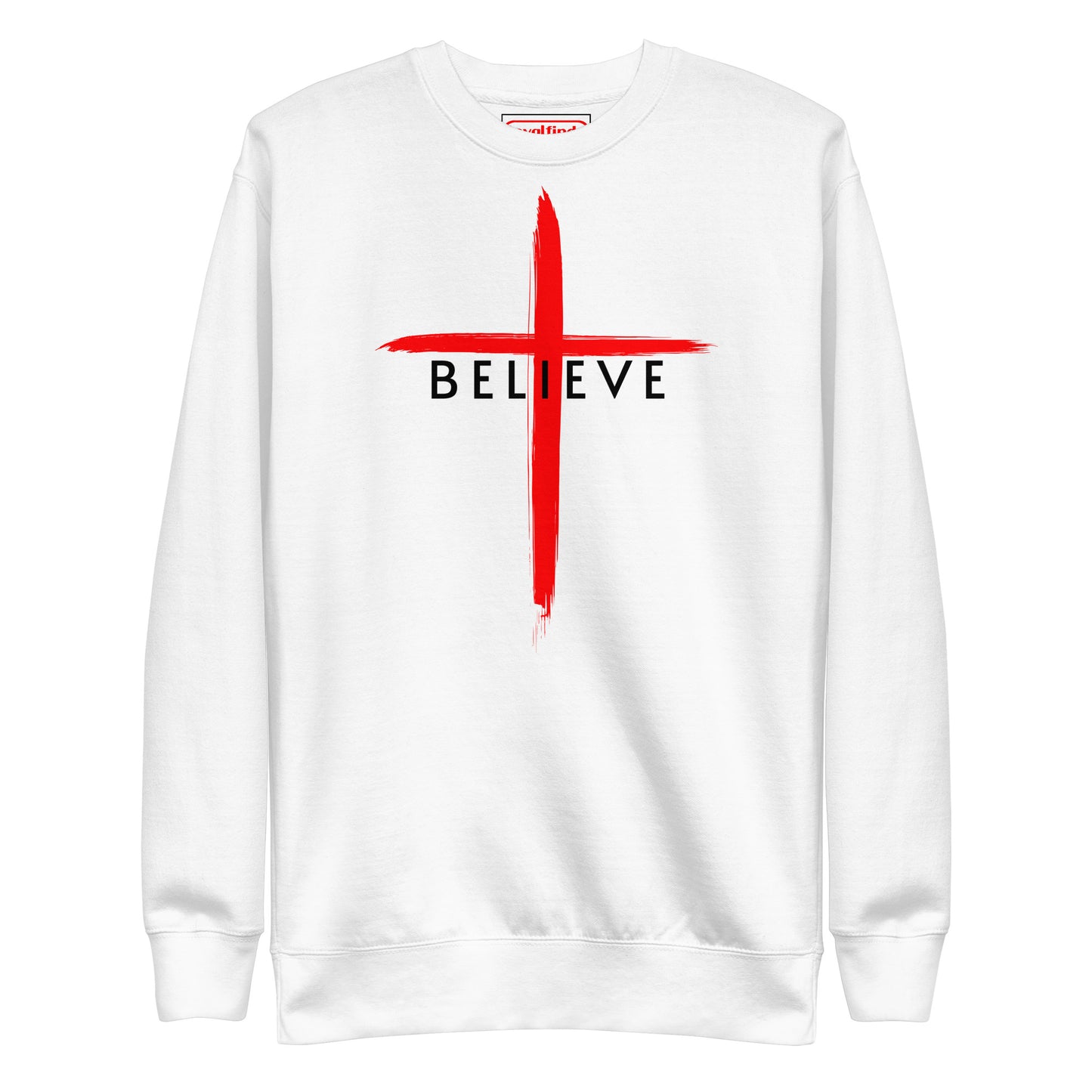 Believe Black Letter Sweatshirt