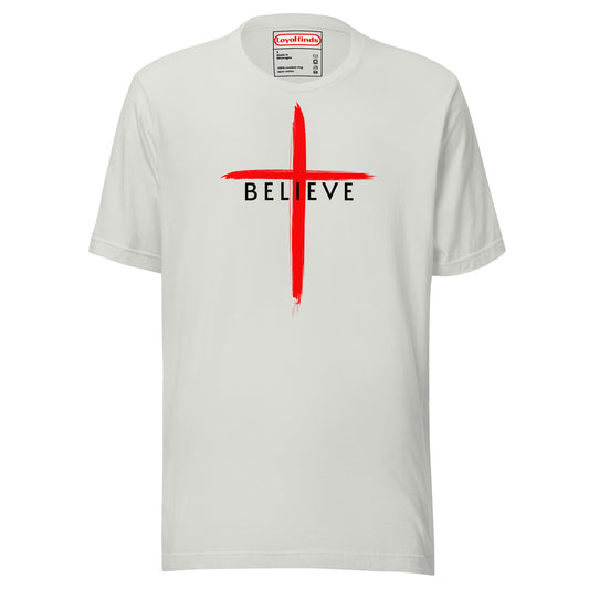 Believe Black Letter T-Shirt